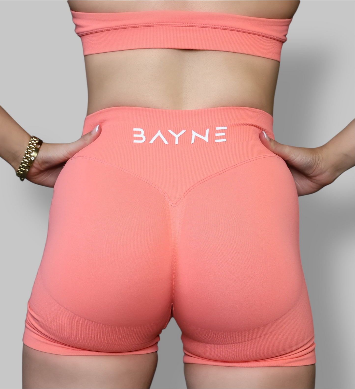 Radiance - Halter Top Sports Bra - Coral Pink