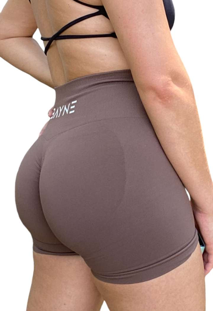Seamless Scrunch Shorts - Mocha