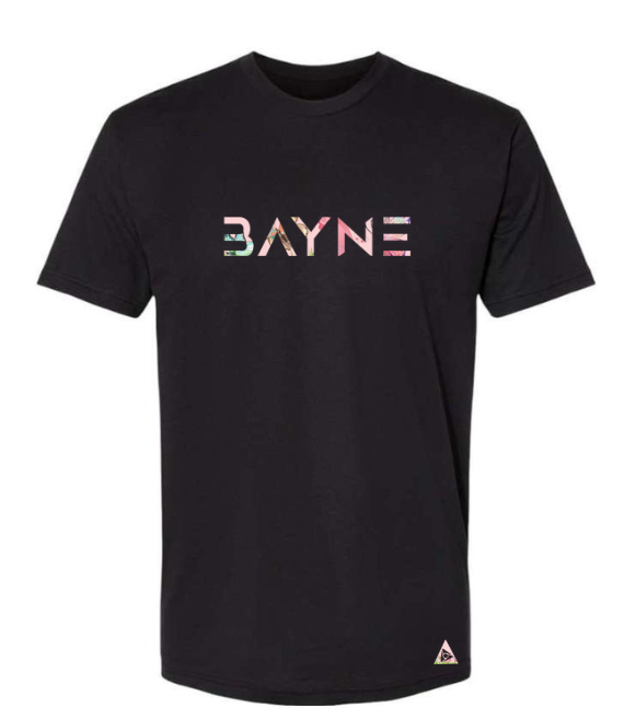 Bayne American Flag T-Shirt - Black