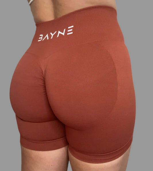 Seamless Scrunch Shorts - Burnt Orange