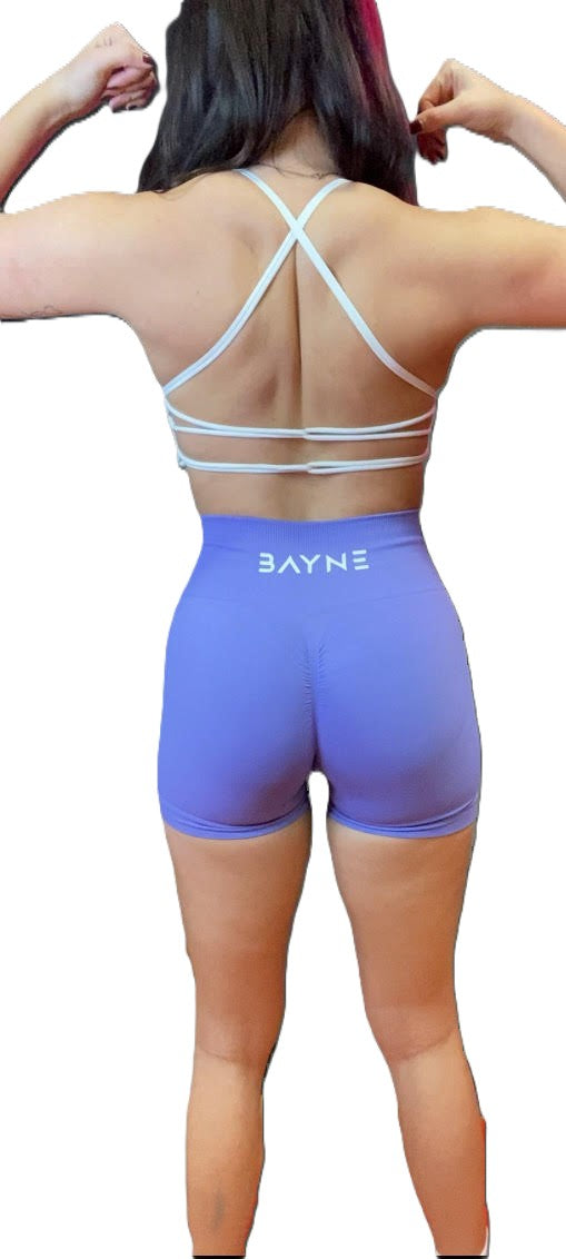 Seamless Scrunch Shorts - Lilac