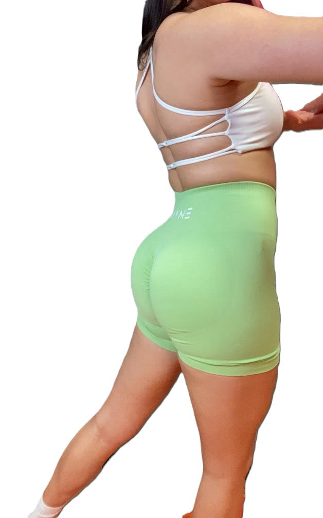 Seamless Scrunch Shorts - Mint Green