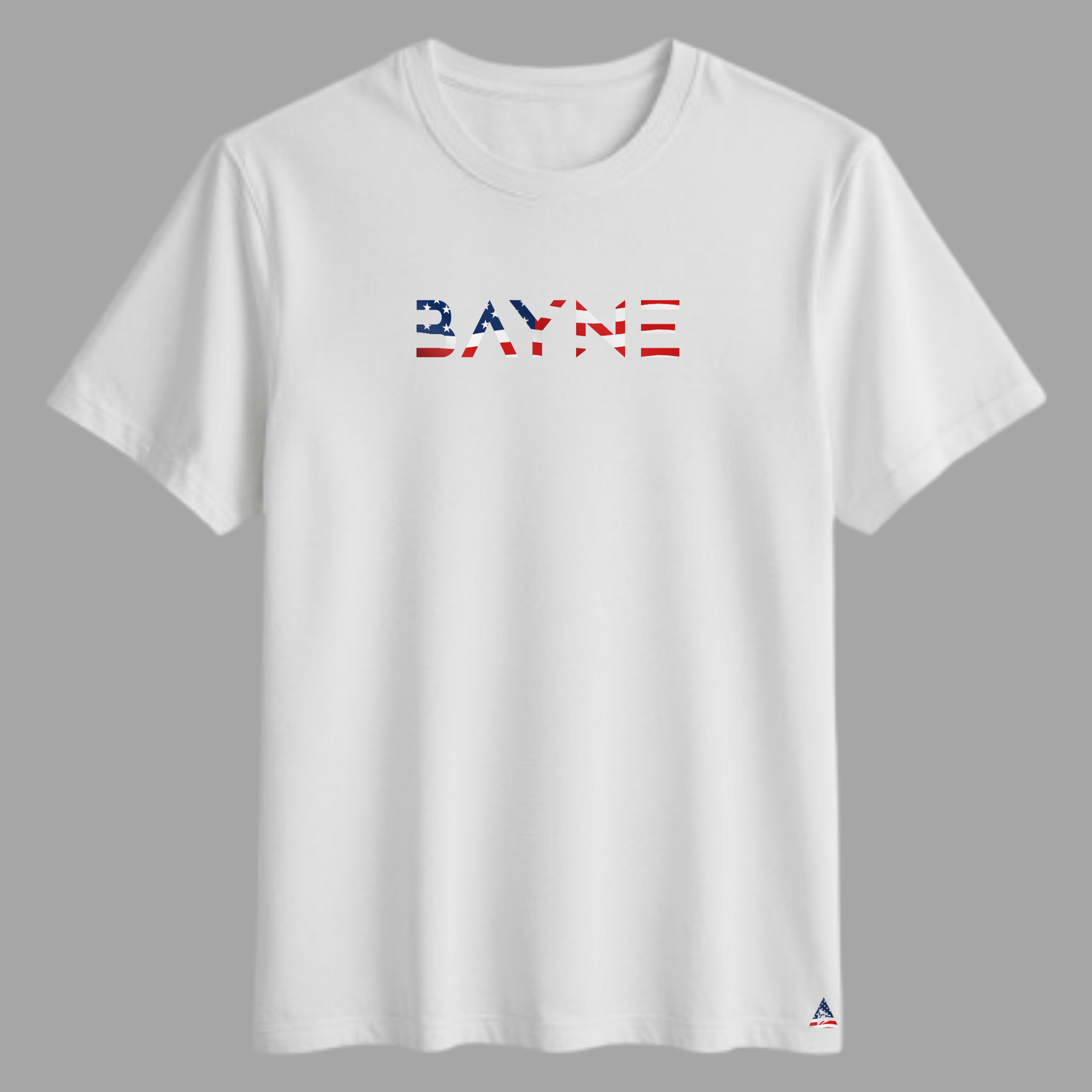 Bayne American Flag T-Shirt - White