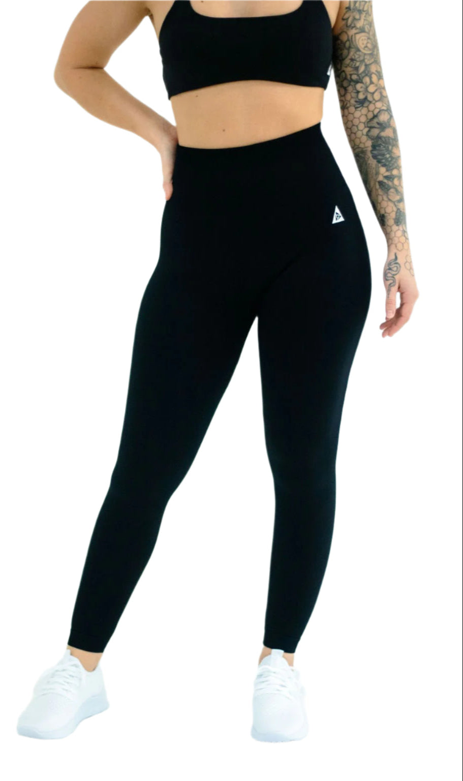 Seamless Scrunch Leggings - Black