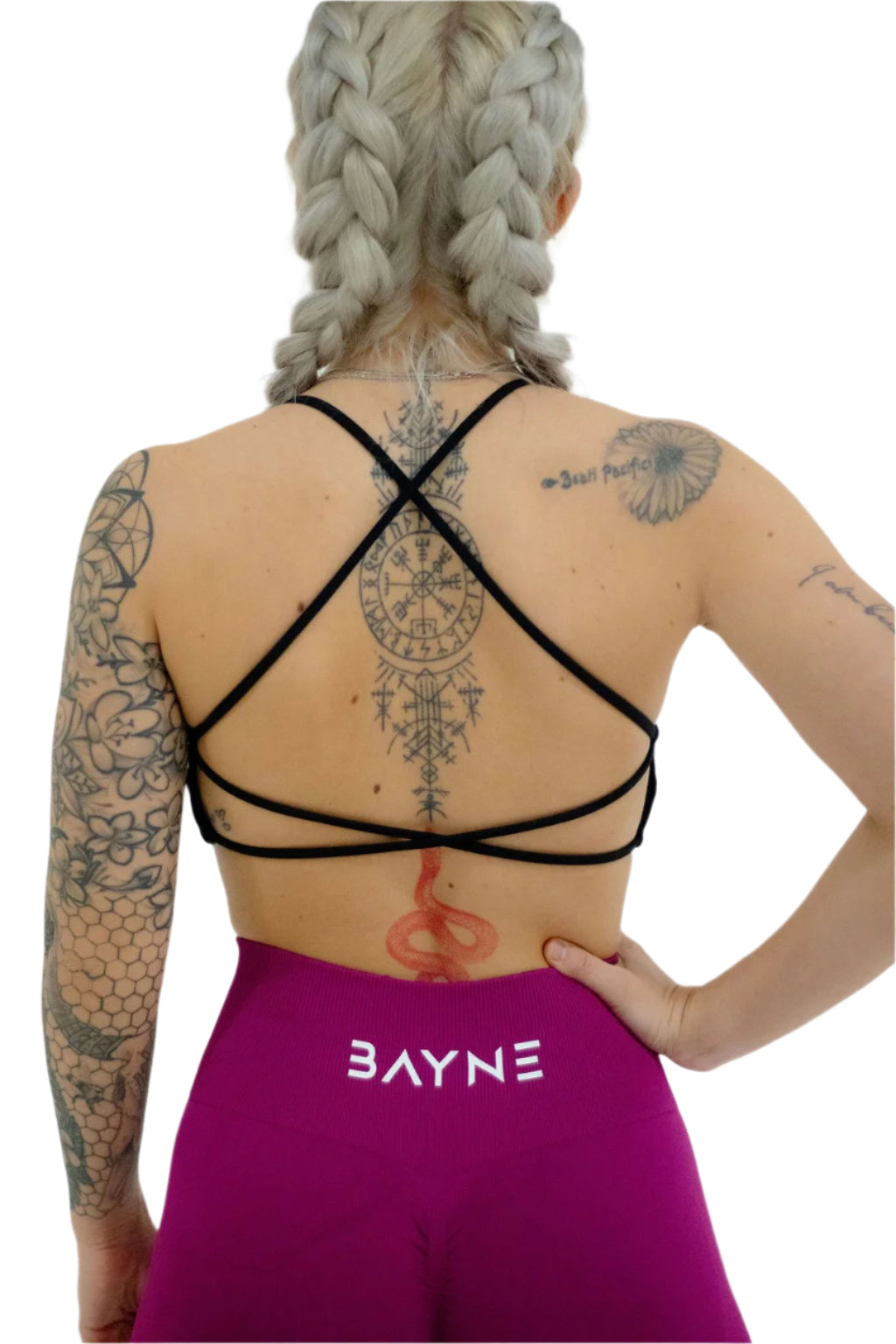 Criss Cross Sports Bra - Black