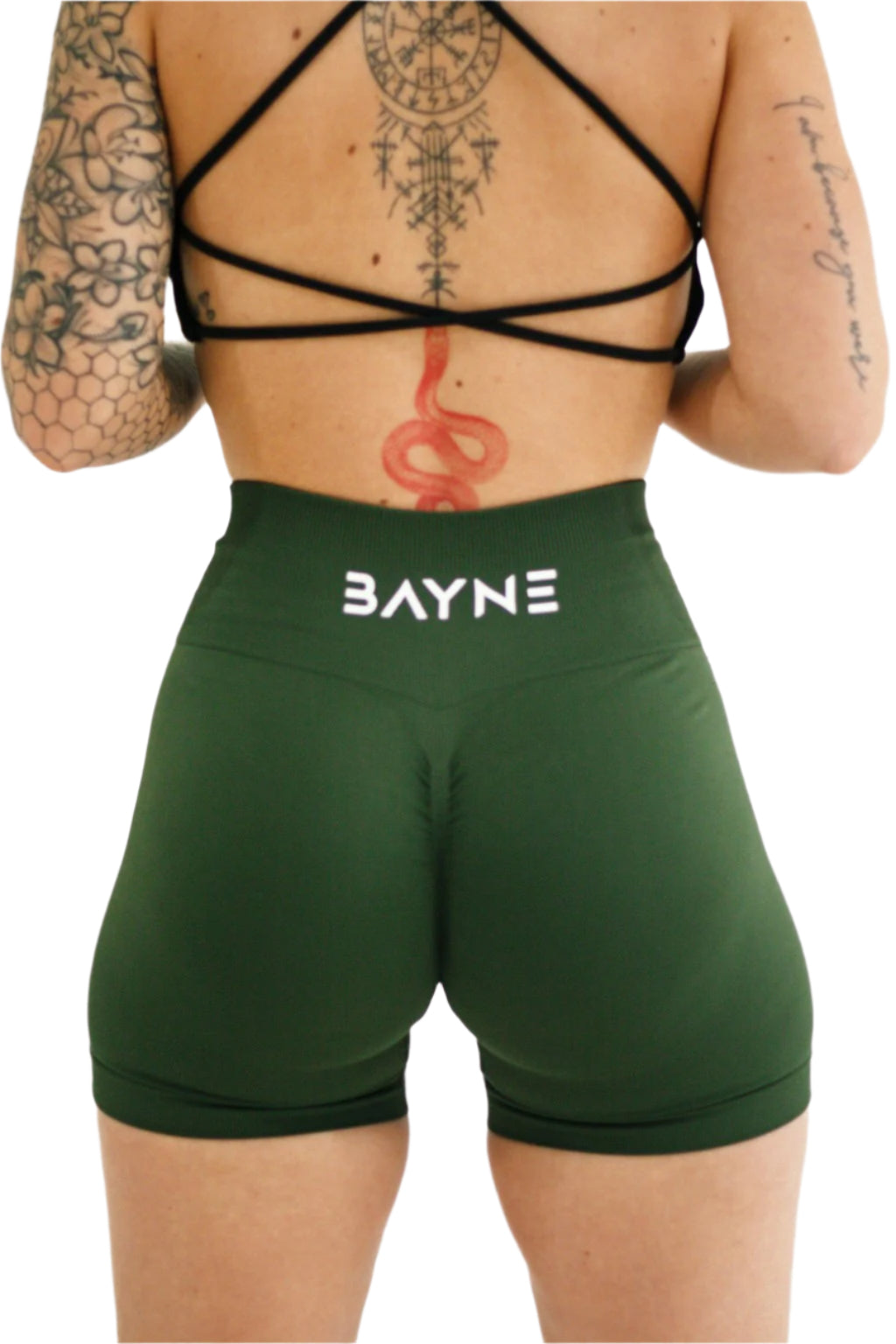 Seamless Scrunch Shorts - Olive Drab