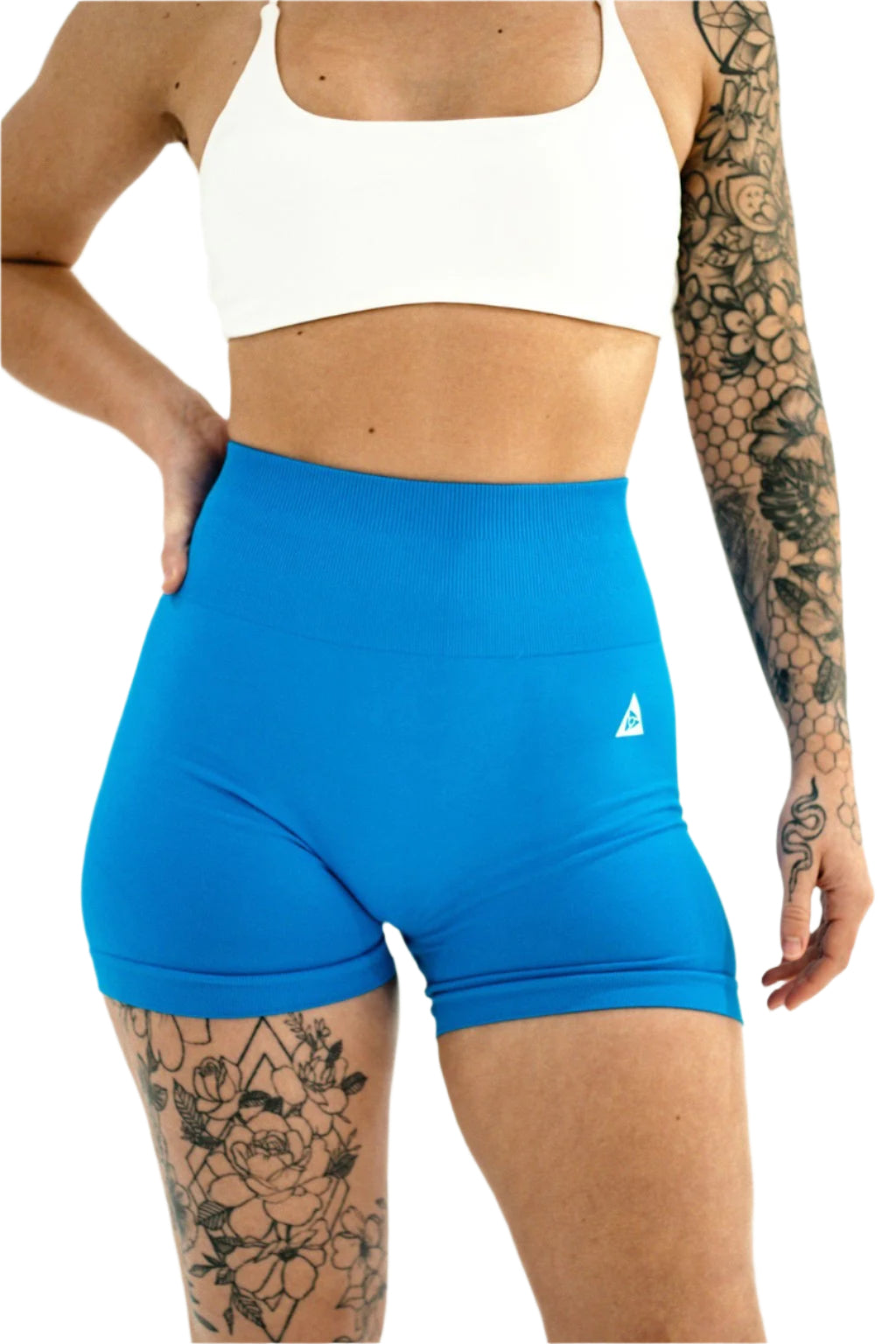 Seamless Scrunch Shorts - Electric Blue