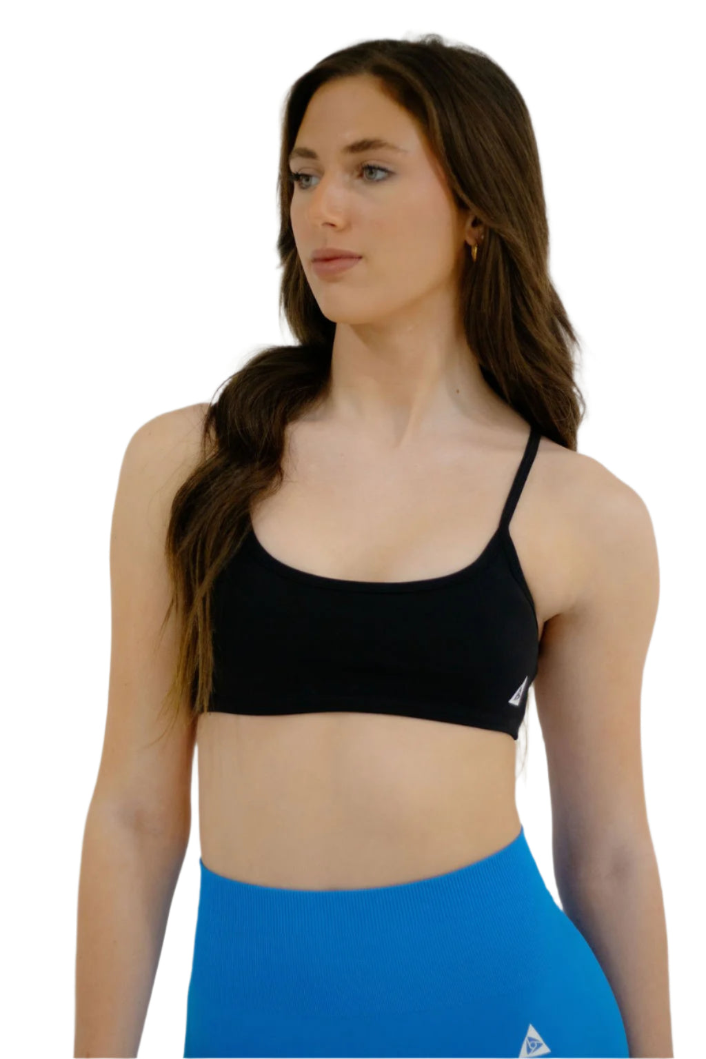 Double Looped Sports Bra - Black