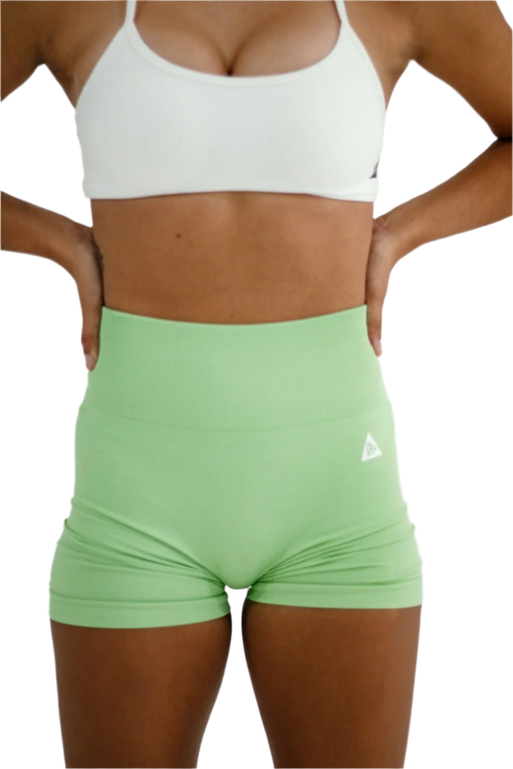 Seamless Scrunch Shorts - Mint Green