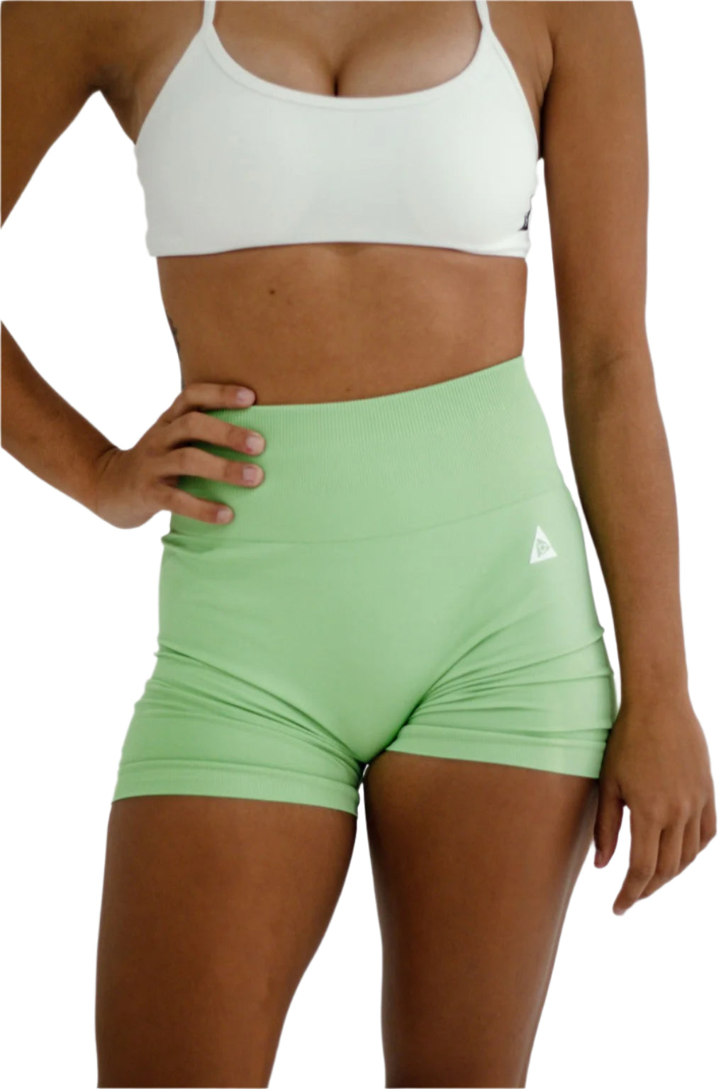 Seamless Scrunch Shorts - Mint Green