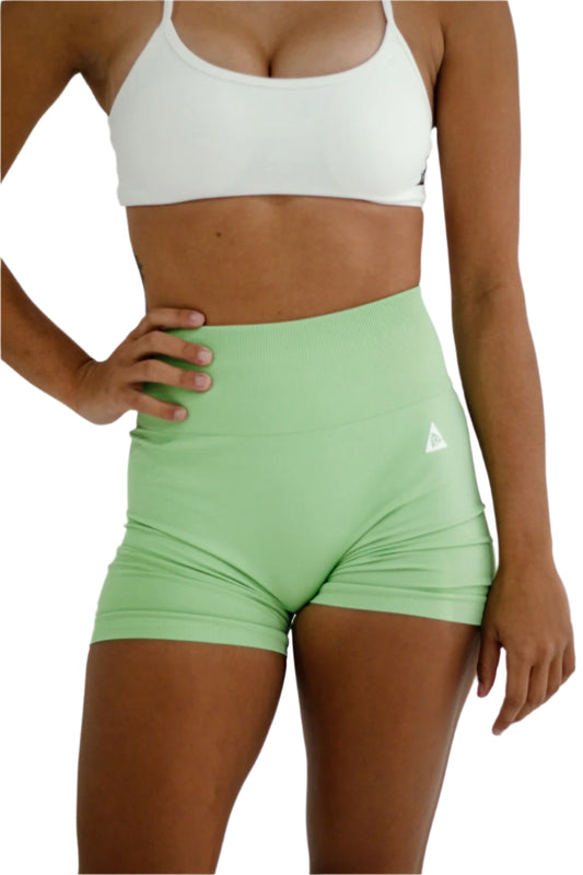 Seamless Scrunch Shorts - Mint Green
