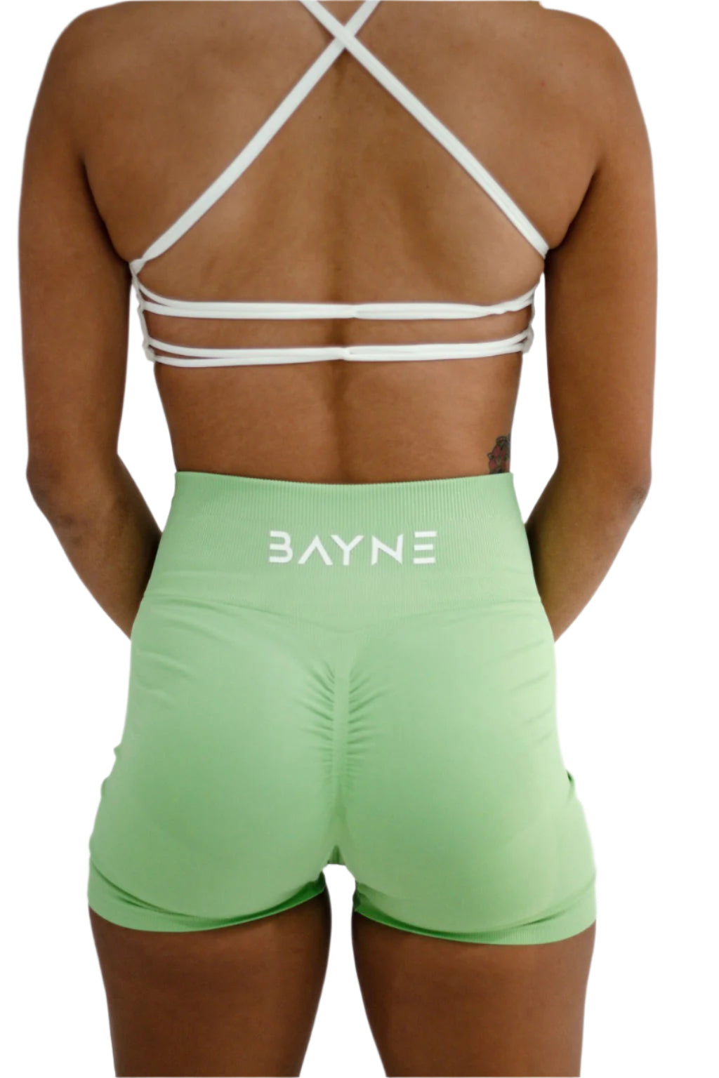 Seamless Scrunch Shorts - Mint Green