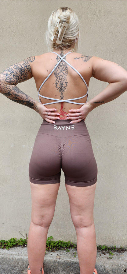 Seamless Scrunch Shorts - Mocha