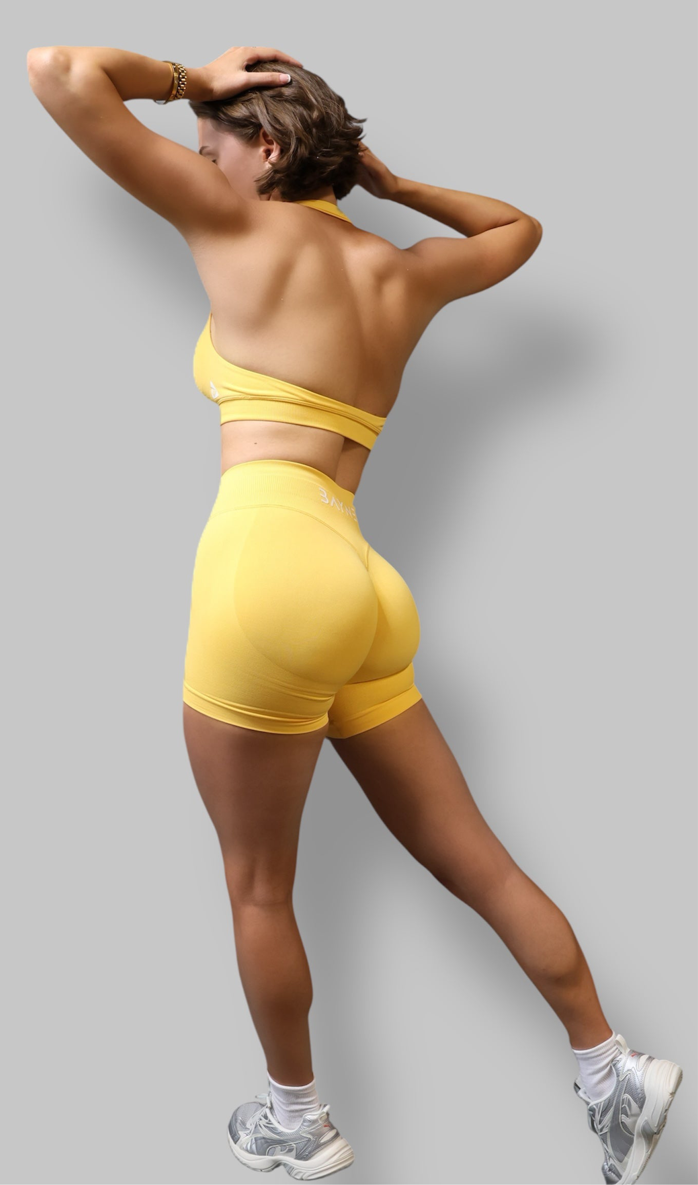 Radiance - Halter Top Sports Bra - Sunset Yellow