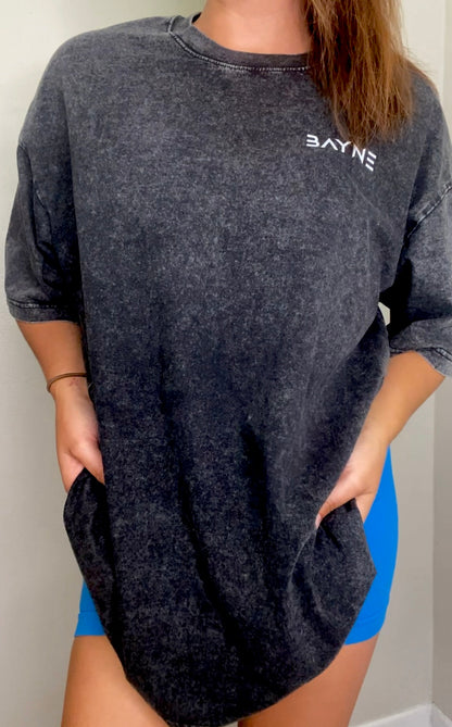 Acid-washed Oversized L.H.E.A Tee