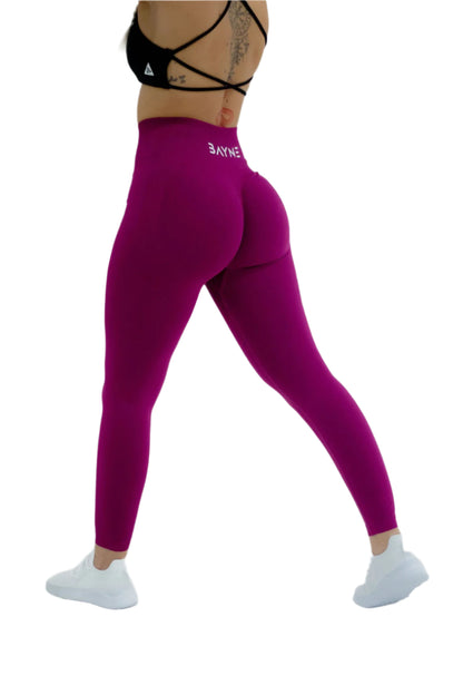 Seamless Scrunch Leggings - Magenta